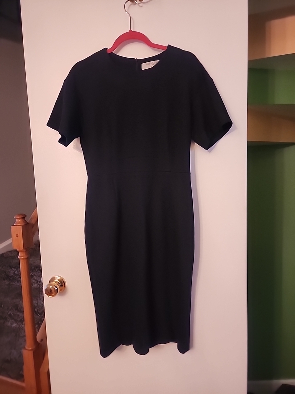 M.M. LAFLEUR Classic Black Short-Sleeve Sheath Dress